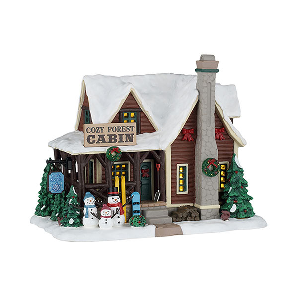 Lemax Kerstdorp | Lemax | Cozy Forest Cabin | Vail Vilage (Led, Handgeschilderd) 65535-EU K151001546 - 1