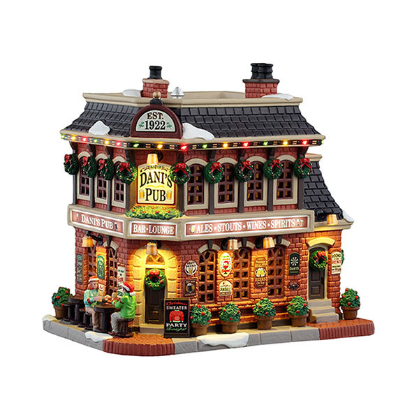 Lemax Kerstdorp | Lemax | Dani's Pub | Caddington Village (Led, Porselein, Handgeschilderd) 55356-EU K151001489 - 1