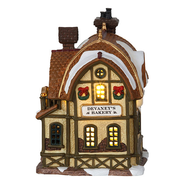 Lemax Kerstdorp | Lemax | Devaney’s Bakery | Caddington Village (Led, Porselein, Handgeschilderd) 35793-EU K151001097 - 2