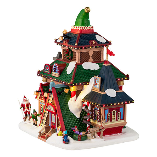 Lemax Kerstdorp | Lemax | Elwood’s Elf Lodge | Santa’s Wonderland (Led, Handgeschilderd) 45224 K151001107 - 2