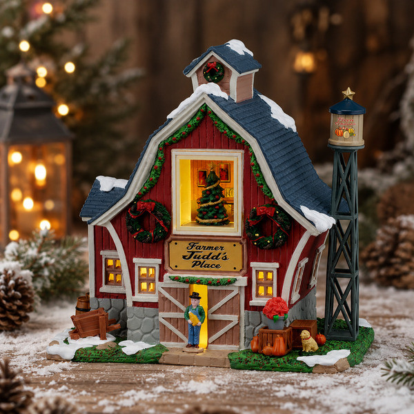 Lemax Kerstdorp | Lemax | Farmer Judd's Place | Harvest Crossing (Led, Porselein, Handgeschilderd) 65544-EU K151001538 - 2