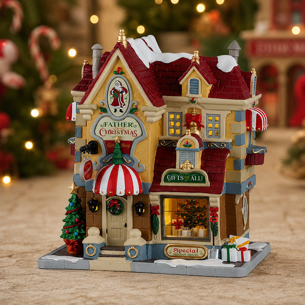 Lemax Kerstdorp | Lemax | Father Christmas Gift Shop | Caddington Village (Led, Porselein, Handgeschilderd) 65562-EU K151001488 - 2