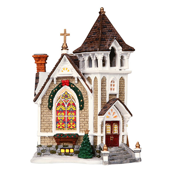Lemax Kerstdorp | Lemax | Little River Church | Harvest Crossing (Led, Porselein, Handgeschilderd) 45069-EU K151001102 - 2