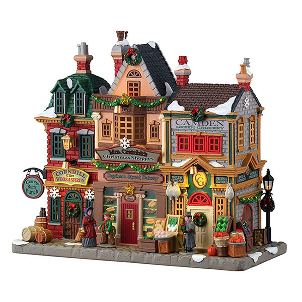 Lemax Kerstdorp | Lemax | Mrs. Cratchit’s Christmas Shoppes | Caddington Village (Led, Handgeschilderd) 55314-EU K151001090 - 1