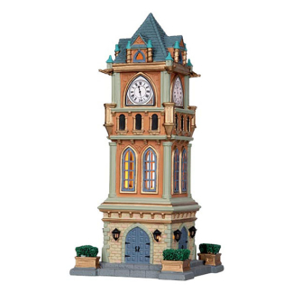 Lemax Kerstdorp | Lemax | Municipal Clock Tower | Caddington Village (Led, Porselein, Handgeschilderd) 05007-EU K151001100