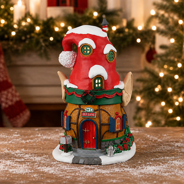 Lemax Kerstdorp | Lemax | No.1 Elf Lane | Santa's Wonderland (Led, Handgeschilderd) 24015 K151001527 - 2