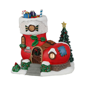 Lemax Kerstdorp | Lemax | No.3 Elf Lane | Santa's Wonderland (Led, Handgeschilderd) 24017 K151001529