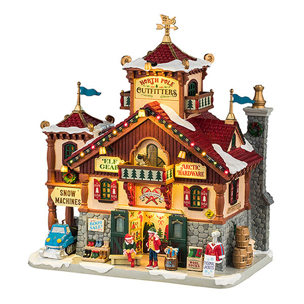 Lemax Kerstdorp | Lemax | North Pole Outfitters | Santa’s Wonderland (Batterijgevoed, Led, Handgeschilderd) 45266 K151001112 - 1