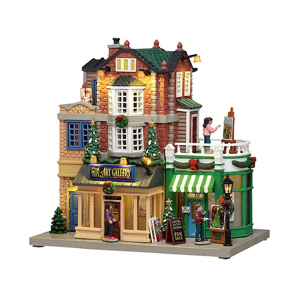 Lemax Kerstdorp | Lemax | Olde City Art Gallery | Caddington Village (Batterijgevoed, Led, Handgeschilderd) 65527 K151001481 - 1