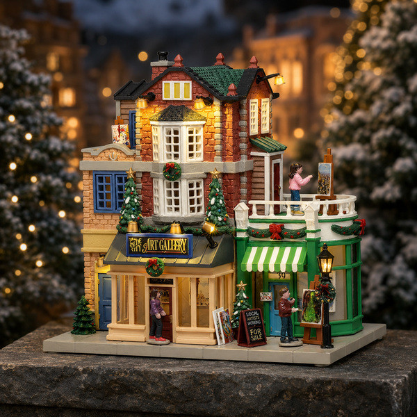 Lemax Kerstdorp | Lemax | Olde City Art Gallery | Caddington Village (Batterijgevoed, Led, Handgeschilderd) 65527 K151001481 - 2