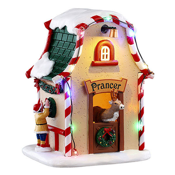 Lemax Kerstdorp | Lemax | Prancer's Den | Santa’s Wonderland (Led, Handgeschilderd) 54534 K151001223 - 1