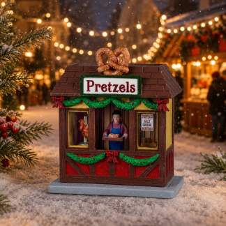 Lemax Kerstdorp | Lemax | Pretzels | Caddington Village (Handgeschilderd) 63829 K151001504 - 3