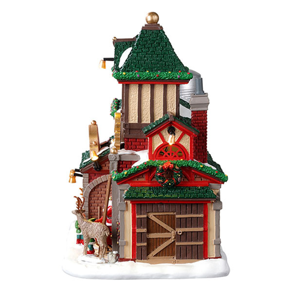 Lemax Kerstdorp | Lemax | Santa’s Reindeer Stables | Santa’s Wonderland (Batterijgevoed, Led, Handgeschilderd) 25926 K151001111 - 3