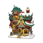 Lemax Kerstdorp | Lemax | Santa's Elf Dormitory | Santa's Wonderland (Batterijgevoed, Led, Handgeschilderd) 65533 K151001523 - 1