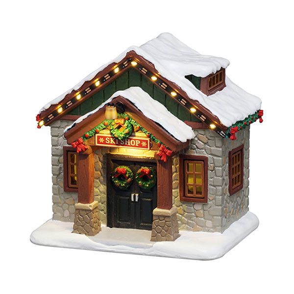 Lemax Kerstdorp | Lemax | Ski Shop | Vail Village (Led, Handgeschilderd) 64681 K151001556 - 1