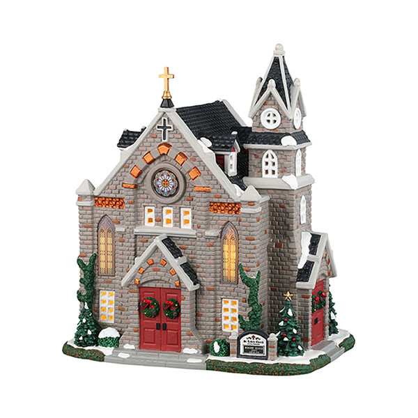 Lemax Kerstdorp | Lemax | St. Luke's Church | Caddington Village (Led, Porselein, Handgeschilderd) 35055-EU K151001493 - 1