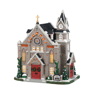 Lemax Kerstdorp | Lemax | St. Luke's Church | Caddington Village (Led, Porselein, Handgeschilderd) 35055-EU K151001493