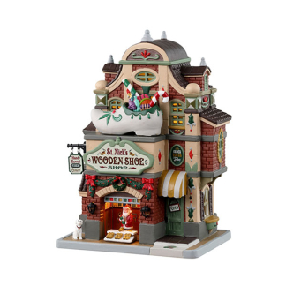 Lemax Kerstdorp | Lemax | St. Nick's Wooden Shoe Shop | Caddington Village (Led, Porselein, Handgeschilderd) 35069-EU K151001495