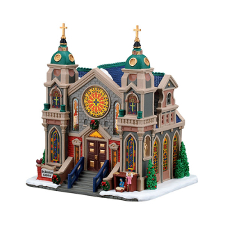 Lemax Kerstdorp | Lemax | St. Stanislaus Cathedral | Caddington Village (Led, Porselein, Handgeschilderd) 65559-EU K151001484