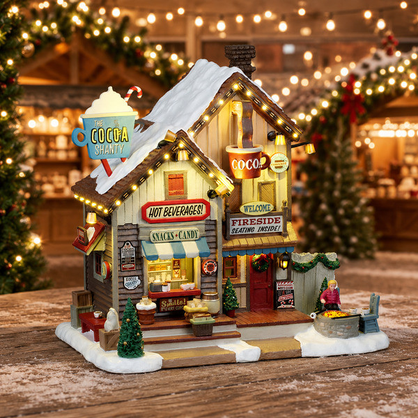 Lemax Kerstdorp | Lemax | The Cocoa Shanty | Harvest Crossing (Batterijgevoed, Led, Handgeschilderd) 65528 K151001536 - 2