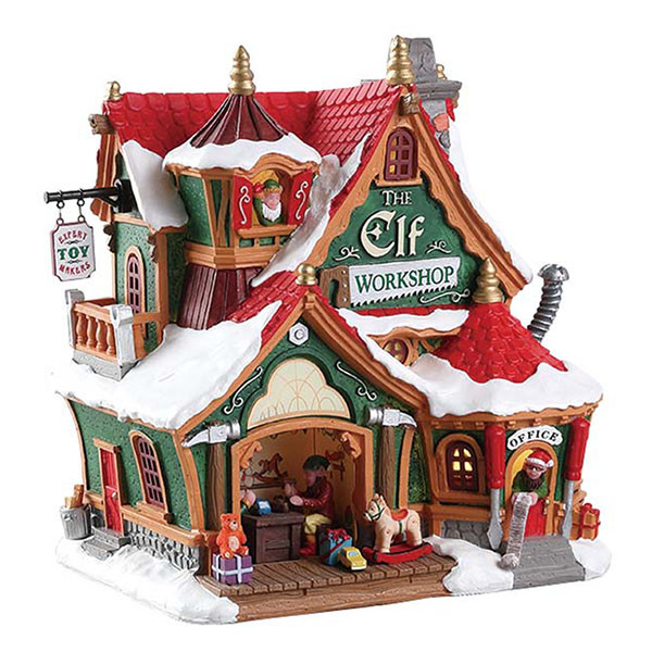 Lemax Kerstdorp | Lemax | The Elf Workshop | Santa’s Wonderland (Batterijgevoed, Led, Handgeschilderd) 75291 K151001113 - 1