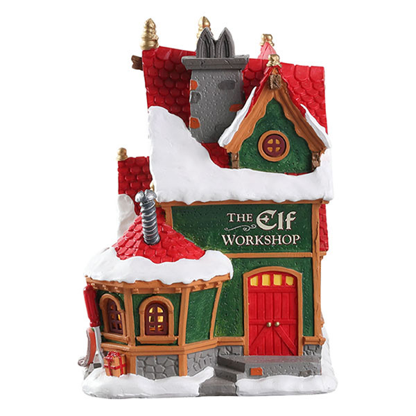 Lemax Kerstdorp | Lemax | The Elf Workshop | Santa’s Wonderland (Batterijgevoed, Led, Handgeschilderd) 75291 K151001113 - 2