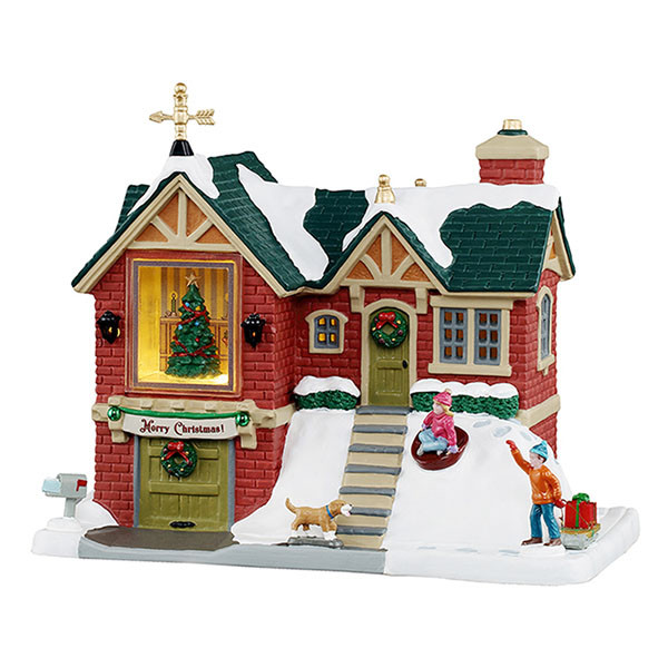 Lemax Kerstdorp | Lemax | The Little Brick House | Caddington Village (Led, Porselein, Handgeschilderd) 55348-EU K151001086 - 1