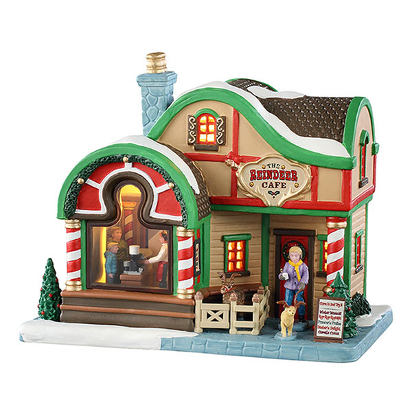 Lemax Kerstdorp | Lemax | The Reindeer Cafe | Vail Village (Led, Porselein, Handgeschilderd) 55327-EU K151001103 - 1