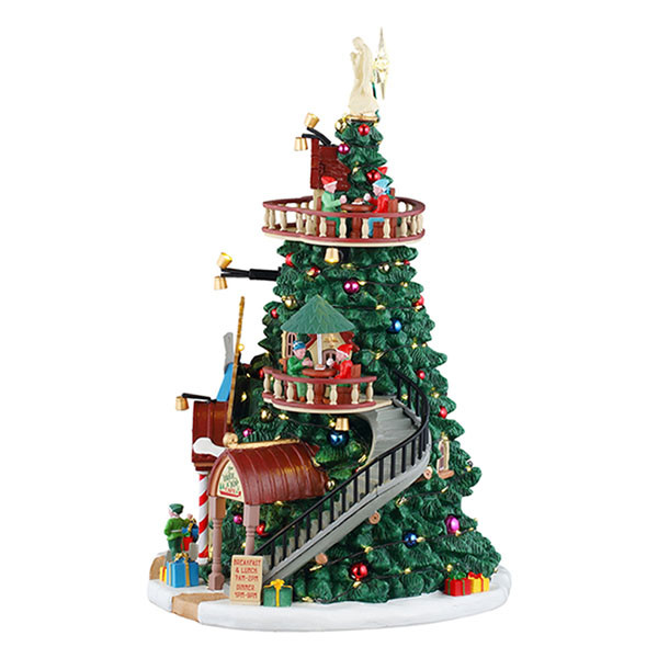 Lemax Kerstdorp | Lemax | The Tannenbaum Tower Christmas Shops | Santa’s Wonderland (Led, Handgeschilderd) 55311 K151001108 - 2