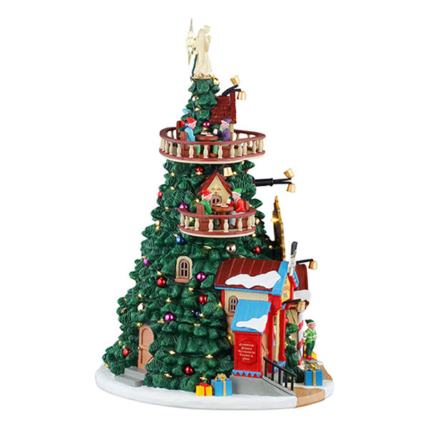 Lemax Kerstdorp | Lemax | The Tannenbaum Tower Christmas Shops | Santa’s Wonderland (Led, Handgeschilderd) 55311 K151001108 - 3