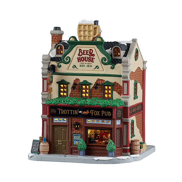 Lemax Kerstdorp | Lemax | The Trottin' Fox Pub | Caddington Village (Led, Porselein, Handgeschilderd) 65555-EU K151001492 - 1
