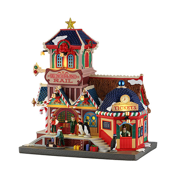 Lemax Kerstdorp | Lemax | Wonderland Rail | Santa's Wonderland (Batterijgevoed, Led, Handgeschilderd) 55351 K151001522 - 1