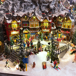 Lemax Kerstdorp accesoire | Lemax | Assorted Pine Trees | General Products | Set van 21 (Handgeschilderd)  4768 K151001197 - 2