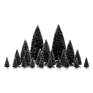 Lemax Kerstdorp accesoire | Lemax | Assorted Pine Trees | General Products (Set van 21, Handgeschilderd)  4768 K151001197