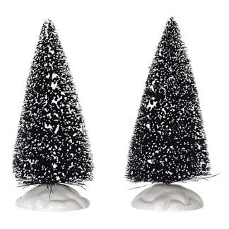 Lemax Kerstdorp accessoire | Lemax | Bristle Tree | General Products (Small, Set van 2, Handgeschilderd)  14004 K151001201