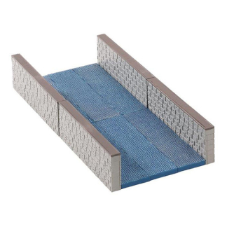 Lemax Kerstdorp accessoire | Lemax | Canal Wall | General Products (Set van 2) 4764 K151001185