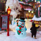 Lemax Kerstdorp accessoire | Lemax | Holly Hat Snowman | General Products | Set van 2 (Batterijgevoed, Leds, Handgeschilderd) 24965 K151001156 - 2