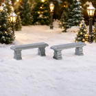Lemax Kerstdorp accessoire | Lemax | Plaza Bench | General Products | Set van 2 74236 K151001599 - 2