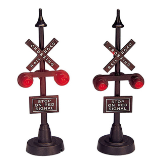 Lemax Kerstdorp accessoire | Lemax | Railway stop light | General Products (Set van 2, Led, Handgeschilderd) 34954 K151001149