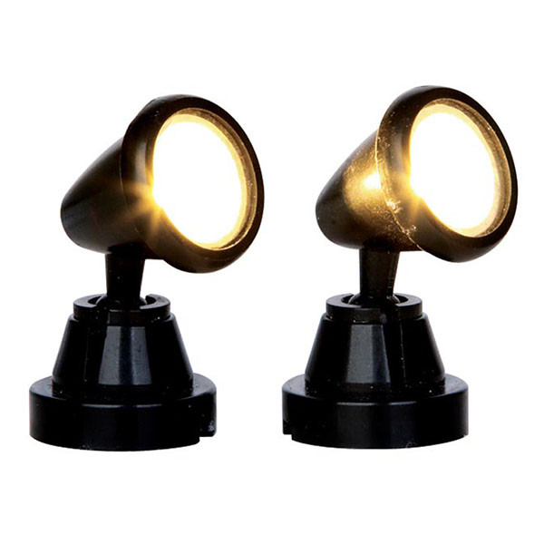 Lemax Kerstdorp accessoire | Lemax | Round Spot Light | General Products | Set van 2 (Led, Handgeschilderd) 44756 K151001224 - 1
