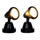 Lemax Kerstdorp accessoire | Lemax | Round Spot Light | General Products (Set van 2, Led, Handgeschilderd) 44756 K151001224 - 1