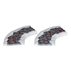 Kerstdorp accessoire | Lemax | Stone Road – Curved | Set van 2 (Handgeschilderd)