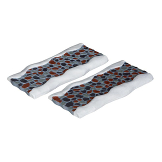 Lemax Kerstdorp accessoire | Lemax | Stone Road – Straight | General Products (Set van 2, Handgeschilderd) 34644 K151001179