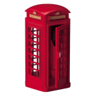 Kerstdorp accessoire | Lemax | Telephone Booth | General Products (Metaal, Handgeschilderd) 