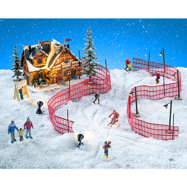 Lemax Kerstdorp set | Lemax | Apres-Ski Lodge Set | Vail Village (Set van 29, Led, Porselein, Handgeschilderd) 56676-EU K151001217 - 1