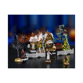 Lemax Kerstdorp set | Lemax | Devaney's Bakery Set | Caddington Village | Set van 17 (Led, Handgeschilderd) 66712-EU K151001499