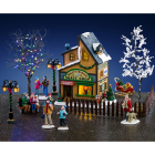 Lemax Kerstdorp set | Lemax | Wally's Winter Skate Shop | Vail Village | Set van 15 (Led, Porselein, Handgeschilderd) 66711-EU K151001553 - 1