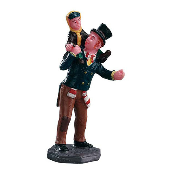 Lemax Kerstminiatuur | Lemax | Bob Cratchit and Tiny Tim | Caddington Village (Handgeschilderd) 2403 K151001139 - 1