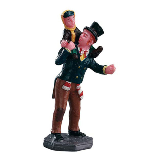 Lemax Kerstminiatuur | Lemax | Bob Cratchit and Tiny Tim | Caddington Village (Handgeschilderd) 2403 K151001139