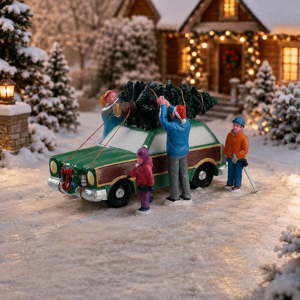 Lemax Kerstminiatuur | Lemax | Christmas Tree Transport | General Products (Handgeschilderd) 43081 K151001576 - 2